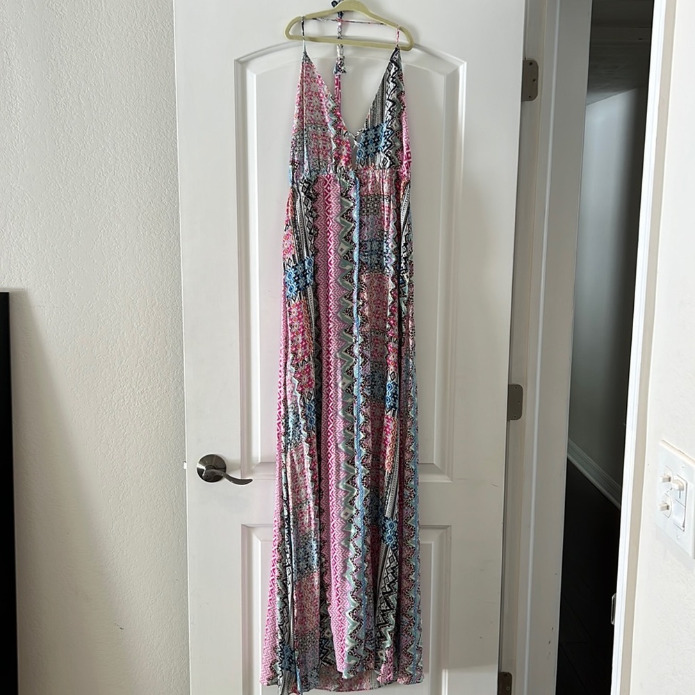 Colorful Printed Maxi Dress